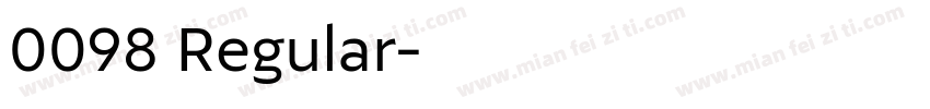 0098 Regular字体转换